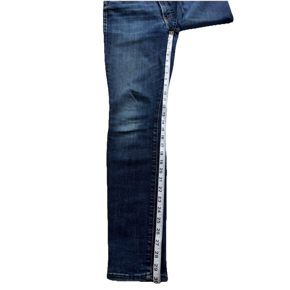 Mother Women's The Super Swooner Here Kitty Kitty Skinny Jeans Blue Size 30 - Picture 9 of 12